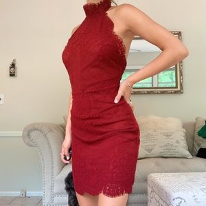 FREE PEOPLE Harper lace mini dress